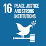 16.PEACE, JUSTICE AND STRONG INSTITUTIONS